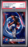Graded 2024 Topps Bowmans Best Shota Imanaga #16 Purple Mojo /250 Rookie RC Baseball Card PSA 10 Gem Mint