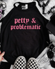 Petty & problematic embroidered rockstar tank by Madness & Mayhem LLC