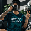 Teal i just said it embroidered tie dye T-shirt by Madness & Mayhem LLC
