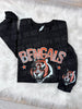 Faux Bling Football With Name | Sweatshirt by The Neeley Design Co Wholesale