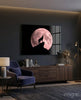 Wolf And Full Moon Glass Wall Art by Insigneart USA