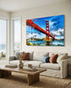 Golden Gate Bridge Glass Wall Art by Insigneart USA