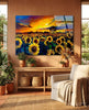 Sunflower Flower Glass Wall Art by Insigneart USA