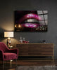 Lip Glass Wall Art by Insigneart USA