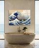 Kanagawa Oki Nami Ura Great Wave Glass Wall Art by Insigneart USA