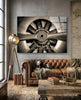 Propeller Glass Wall Art by Insigneart USA