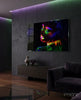 Neon Woman Glass Wall Art by Insigneart USA