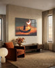 Red Moon Glass Wall Art by Insigneart USA