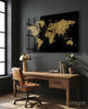 World Map Glass Wall Art by Insigneart USA
