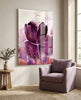 Tulip Glass Wall Art by Insigneart USA