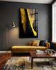Yellow Story Glass Wall Art by Insigneart USA