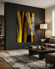 Yellow Story Glass Wall Art by Insigneart USA