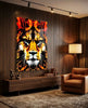Lion Glass Wall Art by Insigneart USA