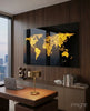World Map Glass Wall Art by Insigneart USA