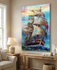 Sailboat Glass Wall Art by Insigneart USA