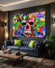 Skull Glass Wall Art by Insigneart USA