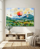 Hot Air Balloons Glass Wall Art by Insigneart USA