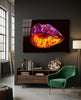 Lip Glass Wall Art by Insigneart USA