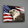 American Eagle Glass Wall Art by Insigneart USA