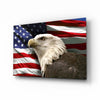 American Eagle Glass Wall Art by Insigneart USA