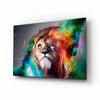 Lion Glass Wall Art by Insigneart USA