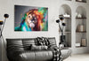 Lion Glass Wall Art by Insigneart USA