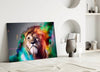 Lion Glass Wall Art by Insigneart USA