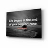 Where the Life Begins? Glass Wall Art by Insigneart USA