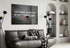 Where the Life Begins? Glass Wall Art by Insigneart USA