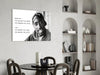 Tupac Shakur Glass Wall Art by Insigneart USA