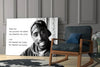 Tupac Shakur Glass Wall Art by Insigneart USA