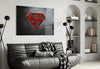 Superman Glass Wall Art by Insigneart USA