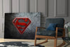 Superman Glass Wall Art by Insigneart USA