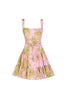 CARACAS MINI DRESS IN SUNLIT PINK PRINT by No Pise La Grama Web