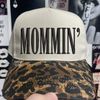 Mommin Leopard embroidered hat by Madness & Mayhem LLC