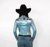Girls Marvel-ous Metallic Pearl Snap Rodeo Shirt by Neon Spur