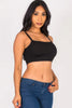 Ribbed Knit Cami Crop Top