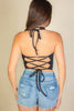 Tank Bandana Hem Square Neck Top