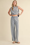 Mineral Wash Sleeveless Top