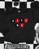 Bite me candy heart sweatshirt by Madness & Mayhem LLC