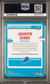 Graded 2023 Panini Donruss Jahmyr Gibbs #331 Optic Preview Green Velocity Rookie RC Football Card PSA 10 Gem Mint