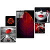 The Charm of Red Glass Wall Art by Insigneart USA