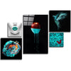 Turquoise Combined Glass Wall Art by Insigneart USA