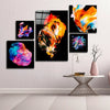 Dance of Colors Combined Glass Wall Art by Insigneart USA