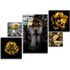 Yellow Harmony Combined Glass Wall Art by Insigneart USA