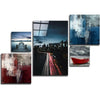 Blue Serenity Combined Glass Wall Art by Insigneart USA