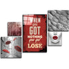 Nothing To Lose Combined Glass Wall Art by Insigneart USA