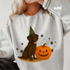 Halloween Witchy Dogs Shirt or Sweatshirt – Cute Unisex Fall Graphic Tee, Relaxed Fit - Part2 by Dog Mom Hat