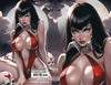 VAMPIRELLA HELLIDAY SPECIAL 2025 - KATYA SINYUKHINA WRAPAROUND COVER A FANEXPO NEW ORLEANS KNIGHT OF COMICS EXCLUSIVE LTD 350 by Knight of Comics, LLC