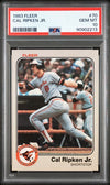 Graded 1983 Fleer Cal Ripken Jr. #70 2nd Year Baseball Card PSA 10 Gem Mint